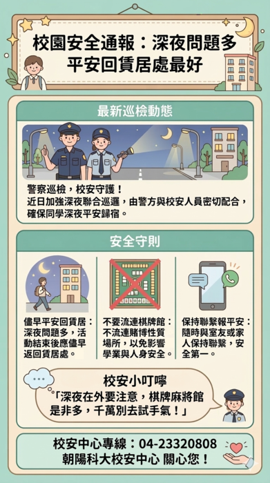 校安宣導-深夜問題多，平安回賃居處最好(另開新視窗/png檔)圖片