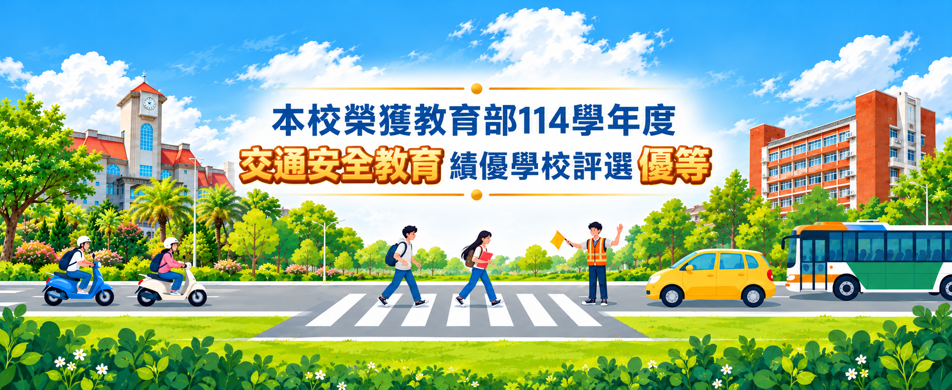 本校榮獲教育部114學年度交通安全教育績優學校評選優等